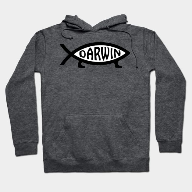 Darwin Fish Hoodie by WFLAtheism